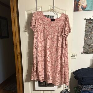 Torrid Pink Lace Dress